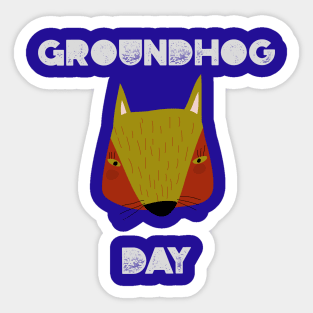 Groundhog Day Sticker